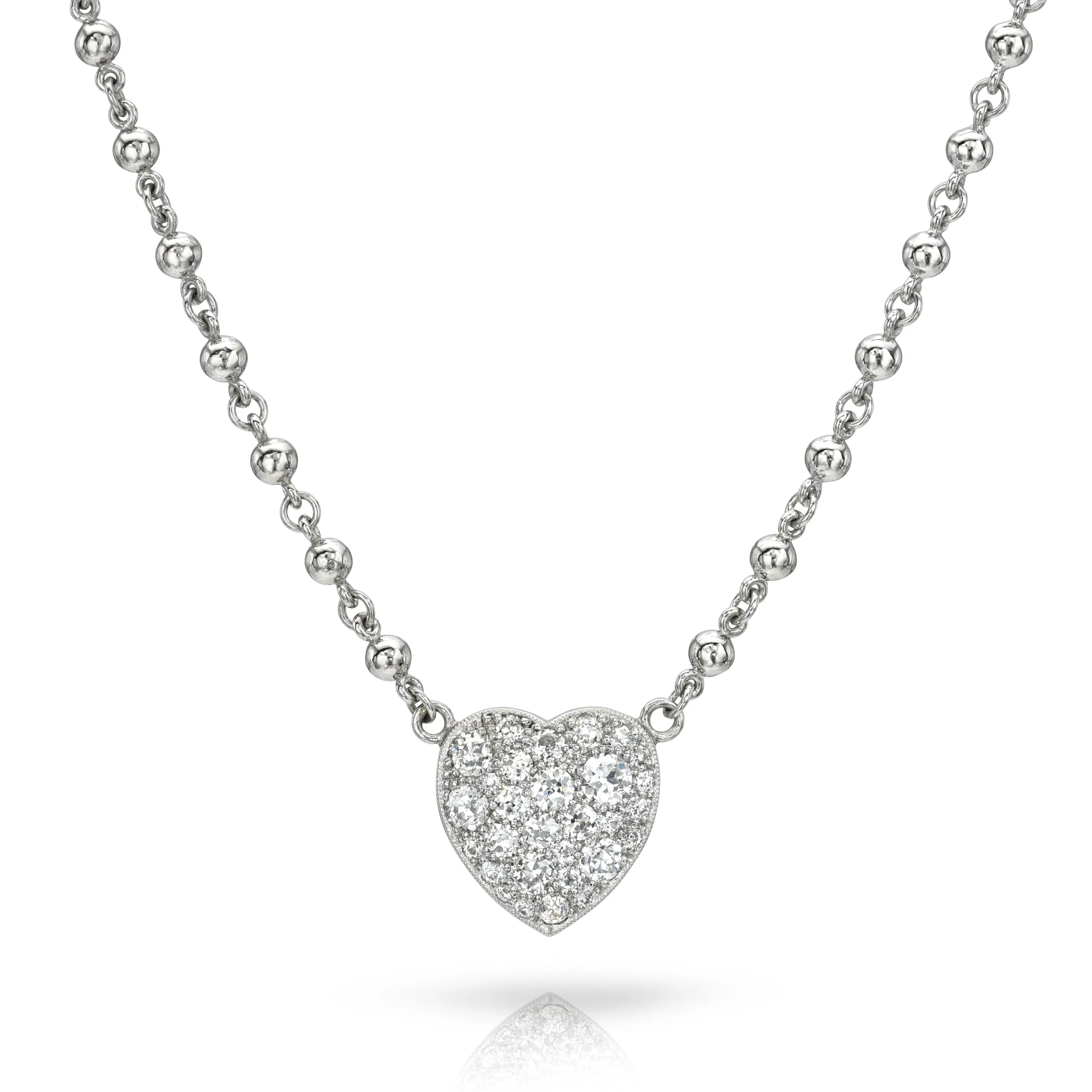 SMALL COBBLESTONE HEART NECKLACE