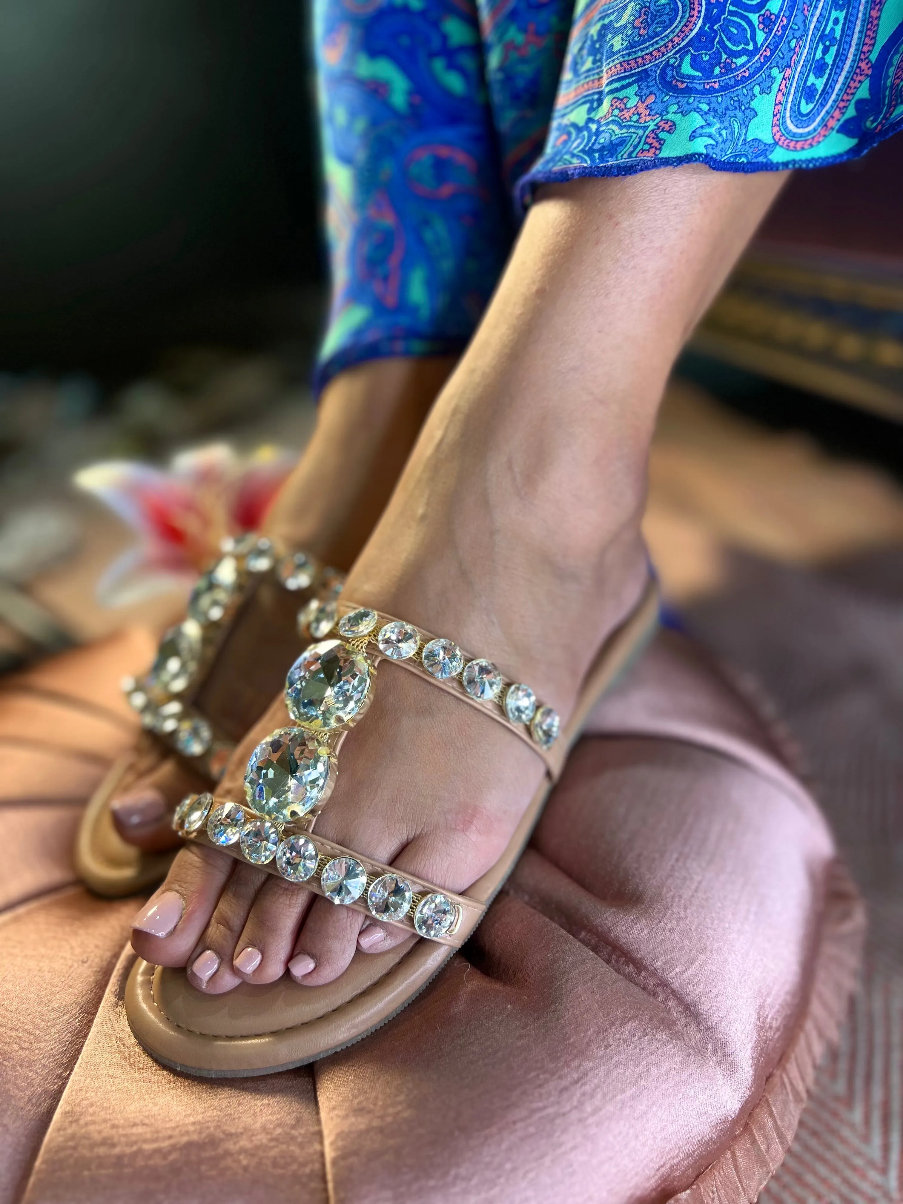 Solitaire Glam Sandals