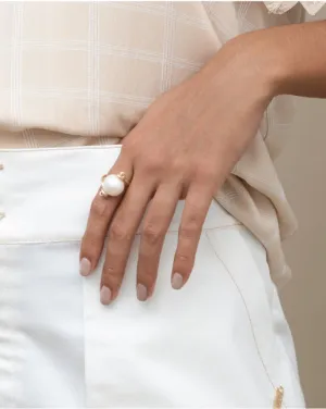 Solitaire Ring #2 (8mm) - Pearl