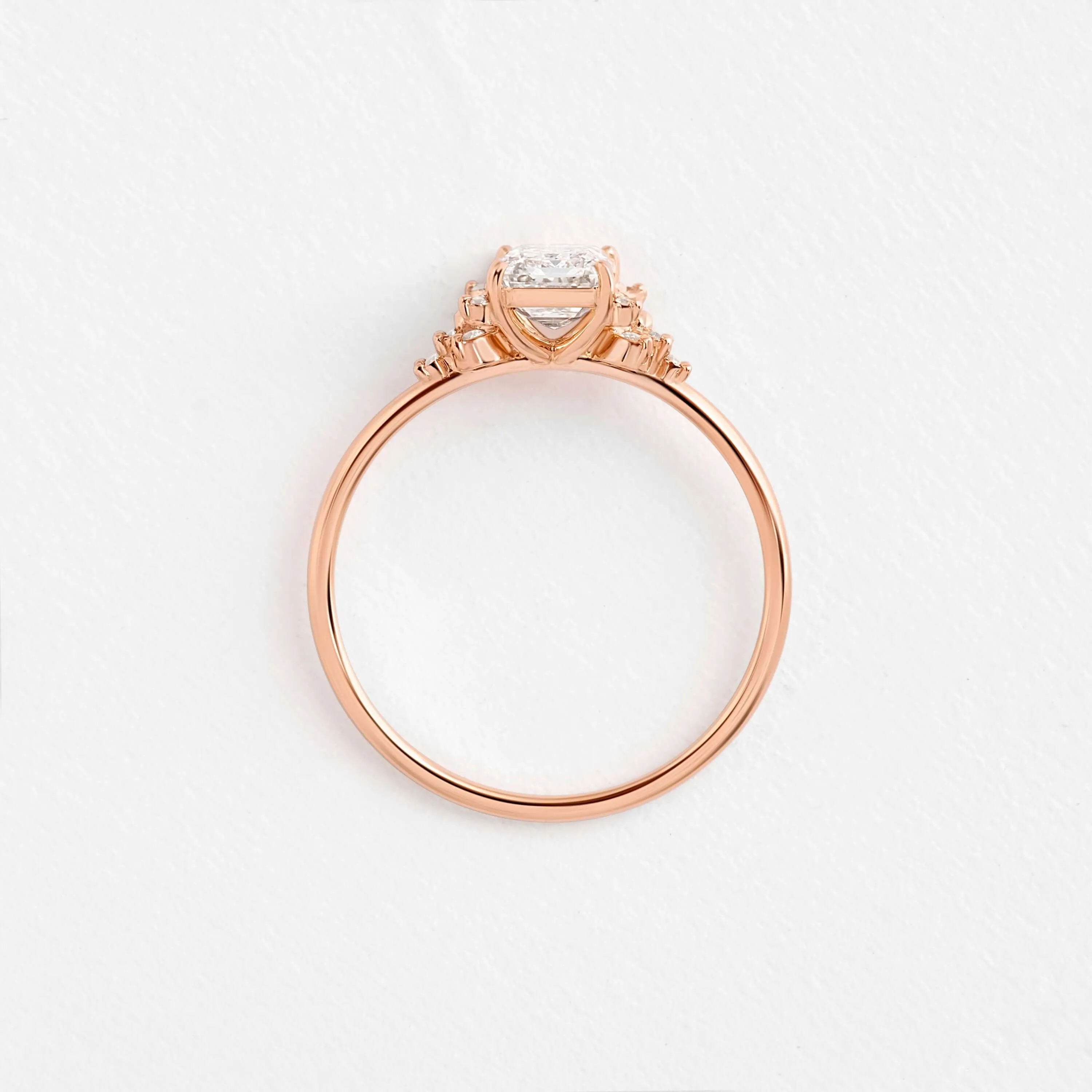 Stargaze Ring, Emerald Cut
