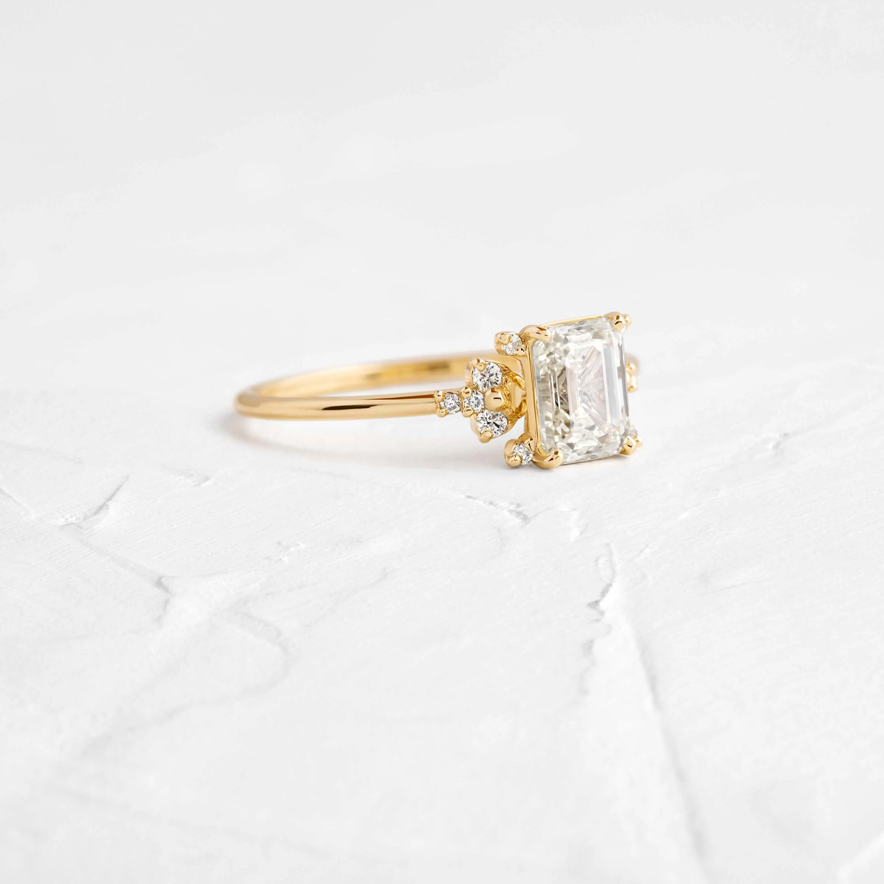 Stargaze Ring, Emerald Cut