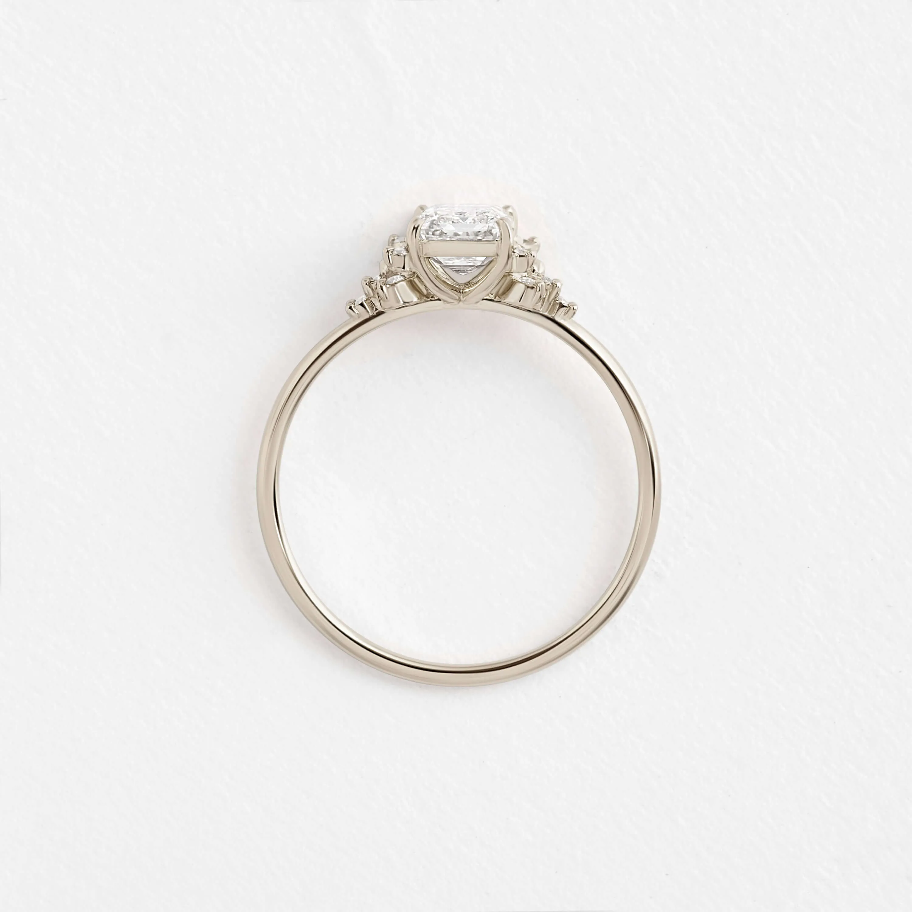 Stargaze Ring, Emerald Cut