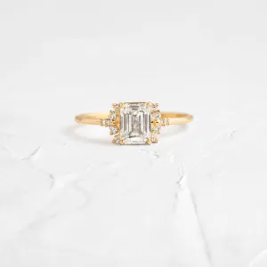 Stargaze Ring, Emerald Cut