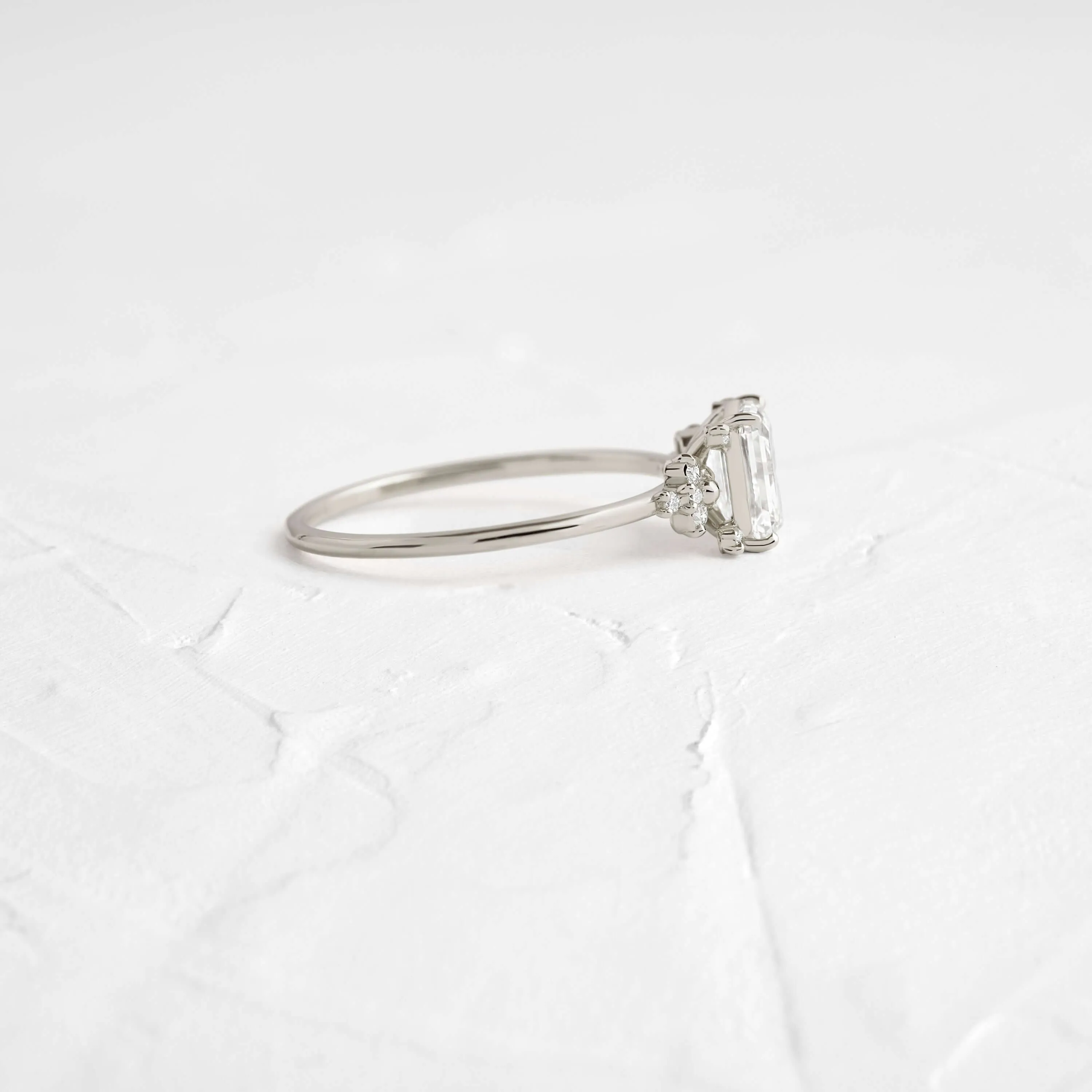 Stargaze Ring, Emerald Cut
