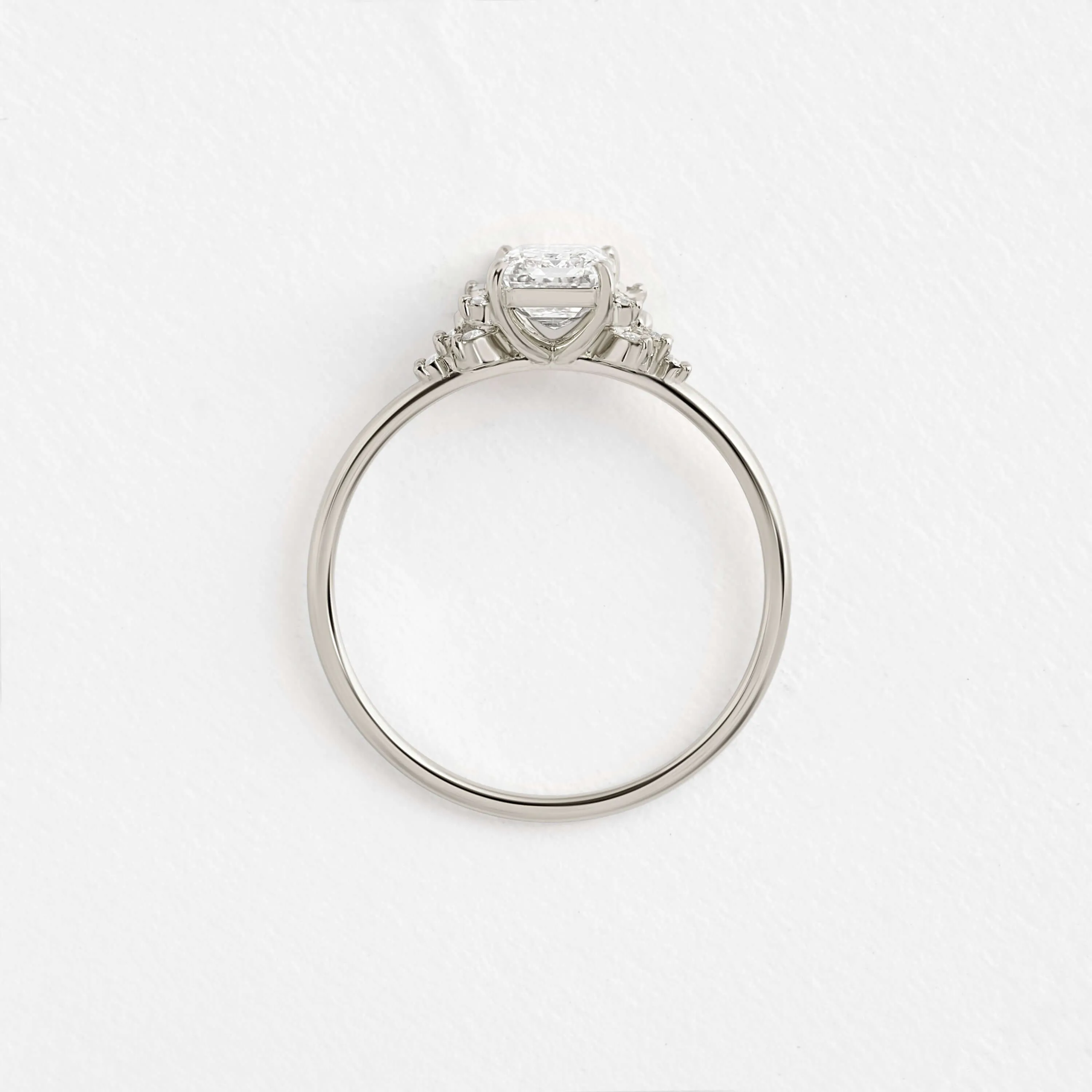 Stargaze Ring, Emerald Cut