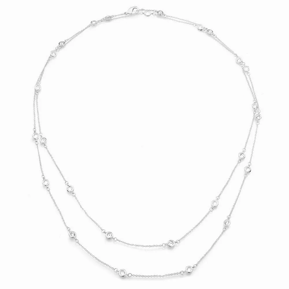 Sterling Silver 54 Inch 6-in-1 Necklace