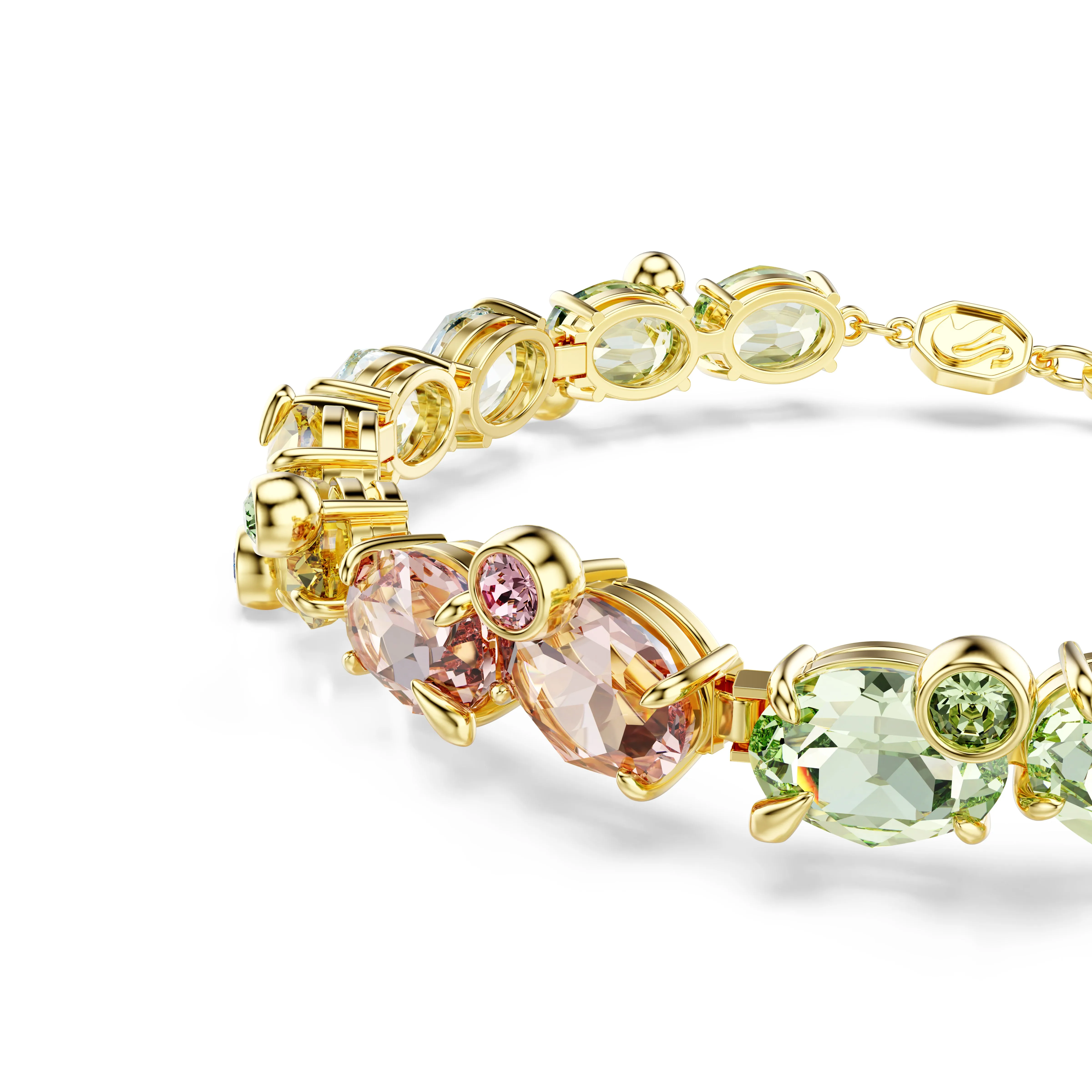 Swarovski Gold Tone Gema Tennis Bracelet