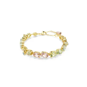 Swarovski Gold Tone Gema Tennis Bracelet