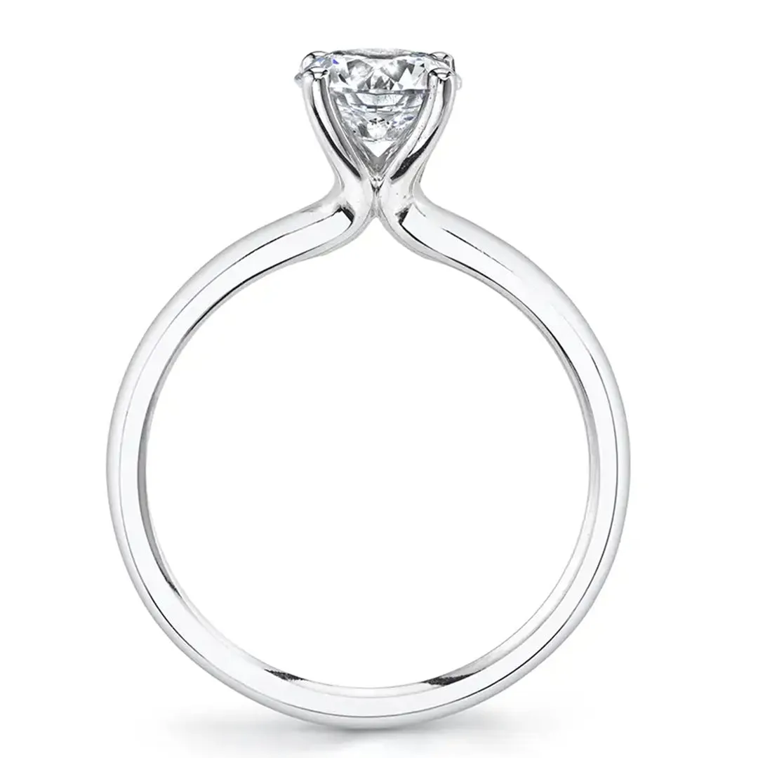 Sylvie Round Cut Solitaire Engagement Ring