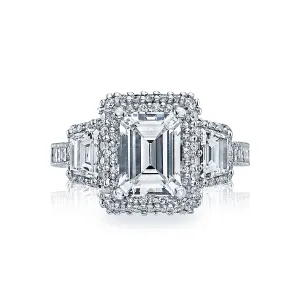 Tacori Three Stone Diamond Engagement Ring