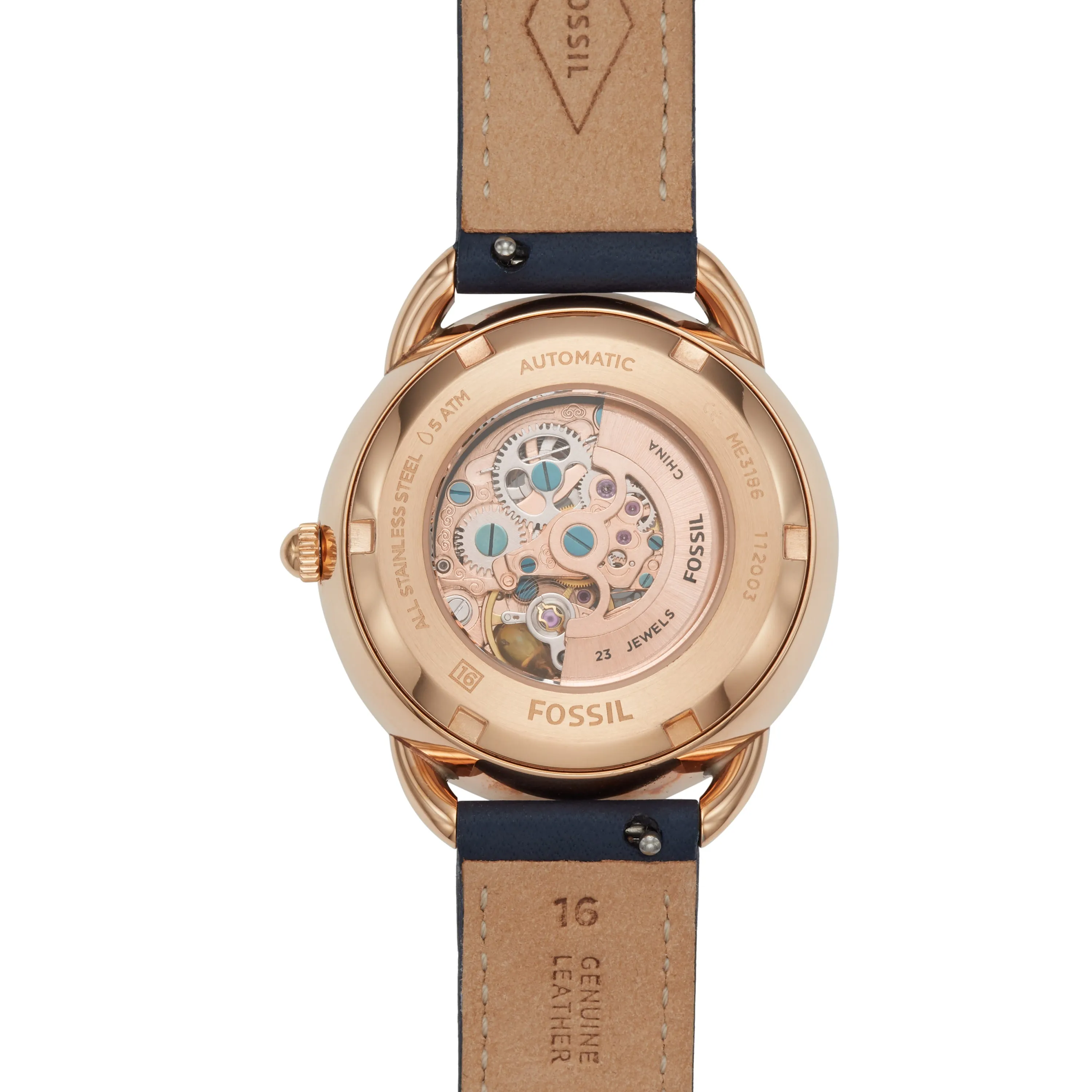 Tailor Automatic Blue Leather Watch
