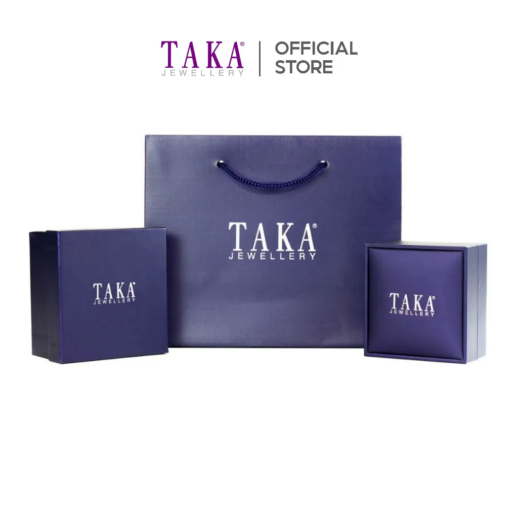 TAKA Jewellery Lab Grown Emerald and Diamond Ring 10K