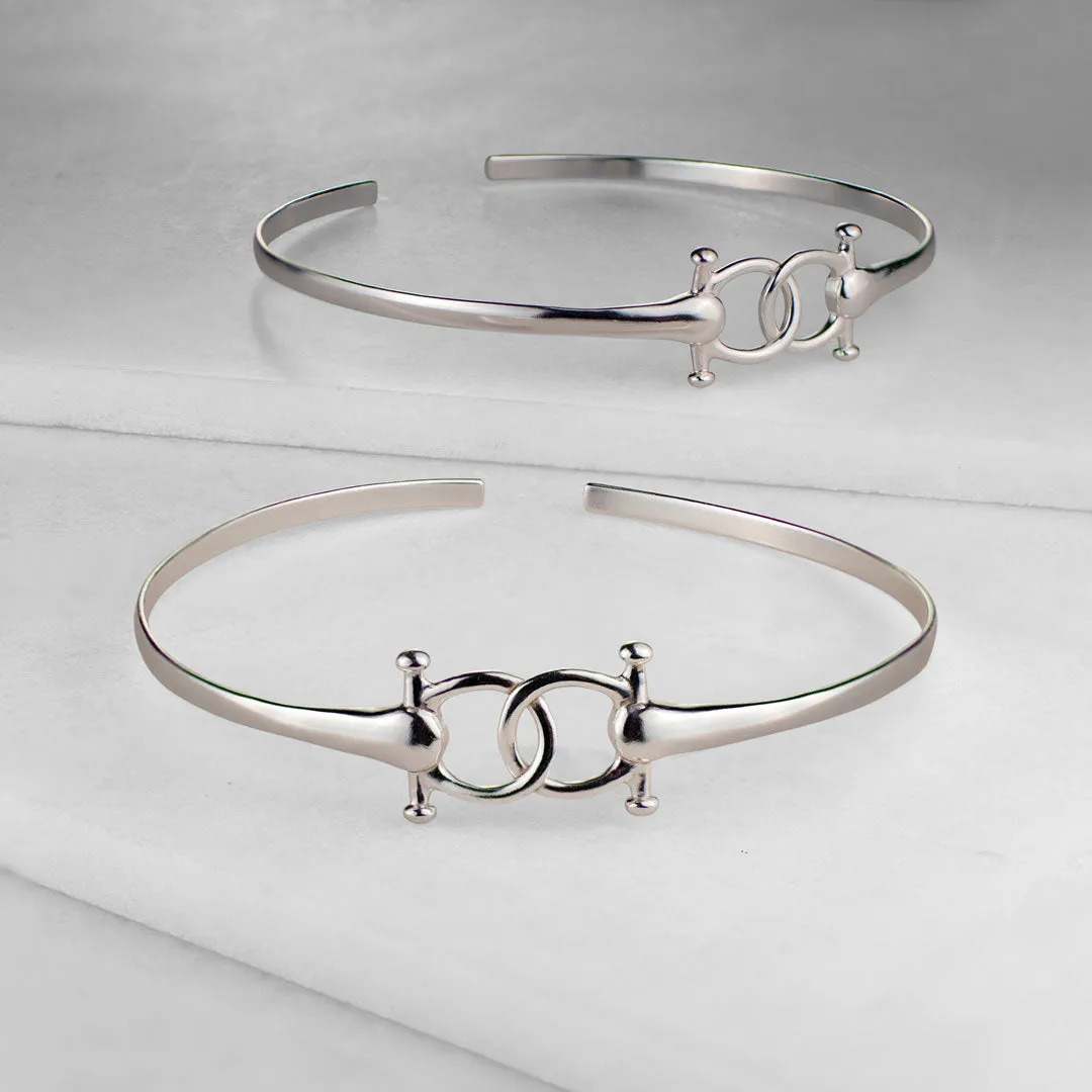Talisman - Horse Bit Sterling Silver on Brass Choker Necklace
