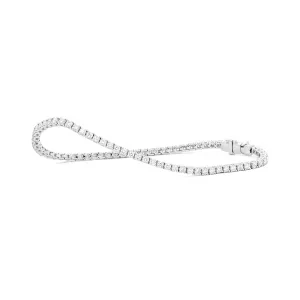 Tennis 14K White Gold 2 ct Diamond Riviere Bracelet