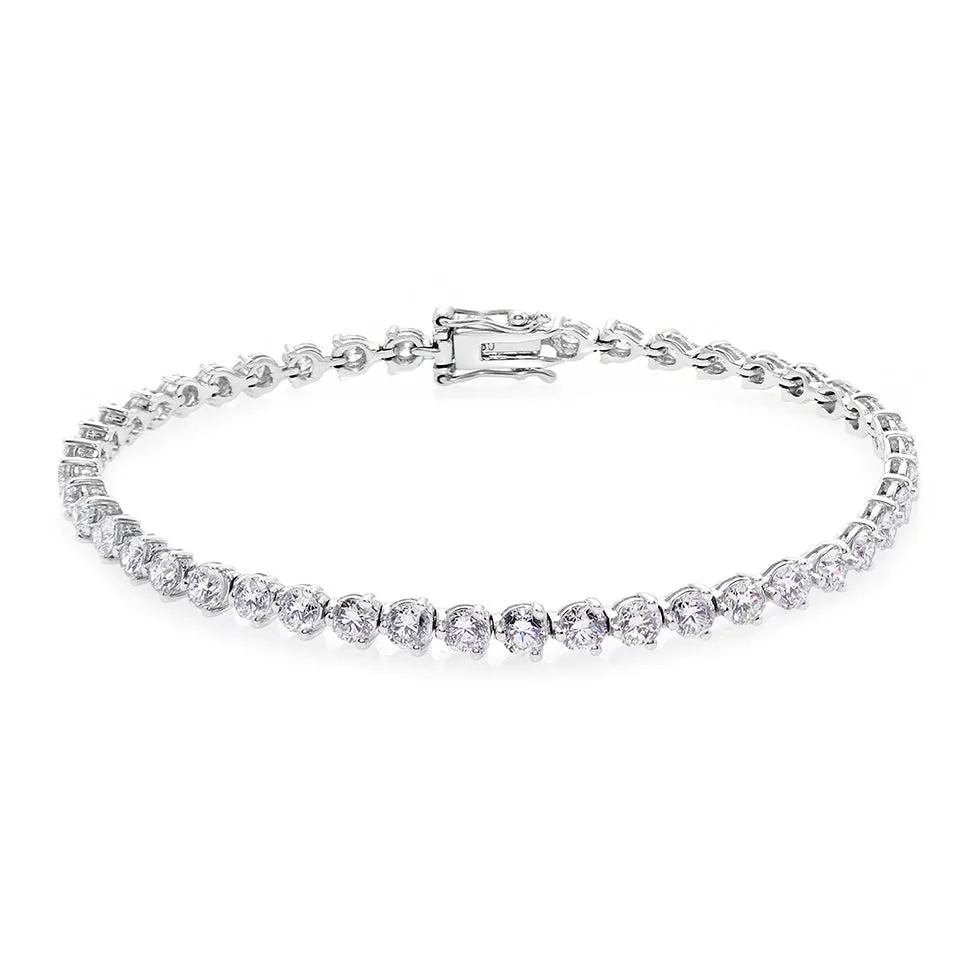 Tennis Bracelet with Round Brilliant Diamond (1.85 cttw) in 18K White Gold