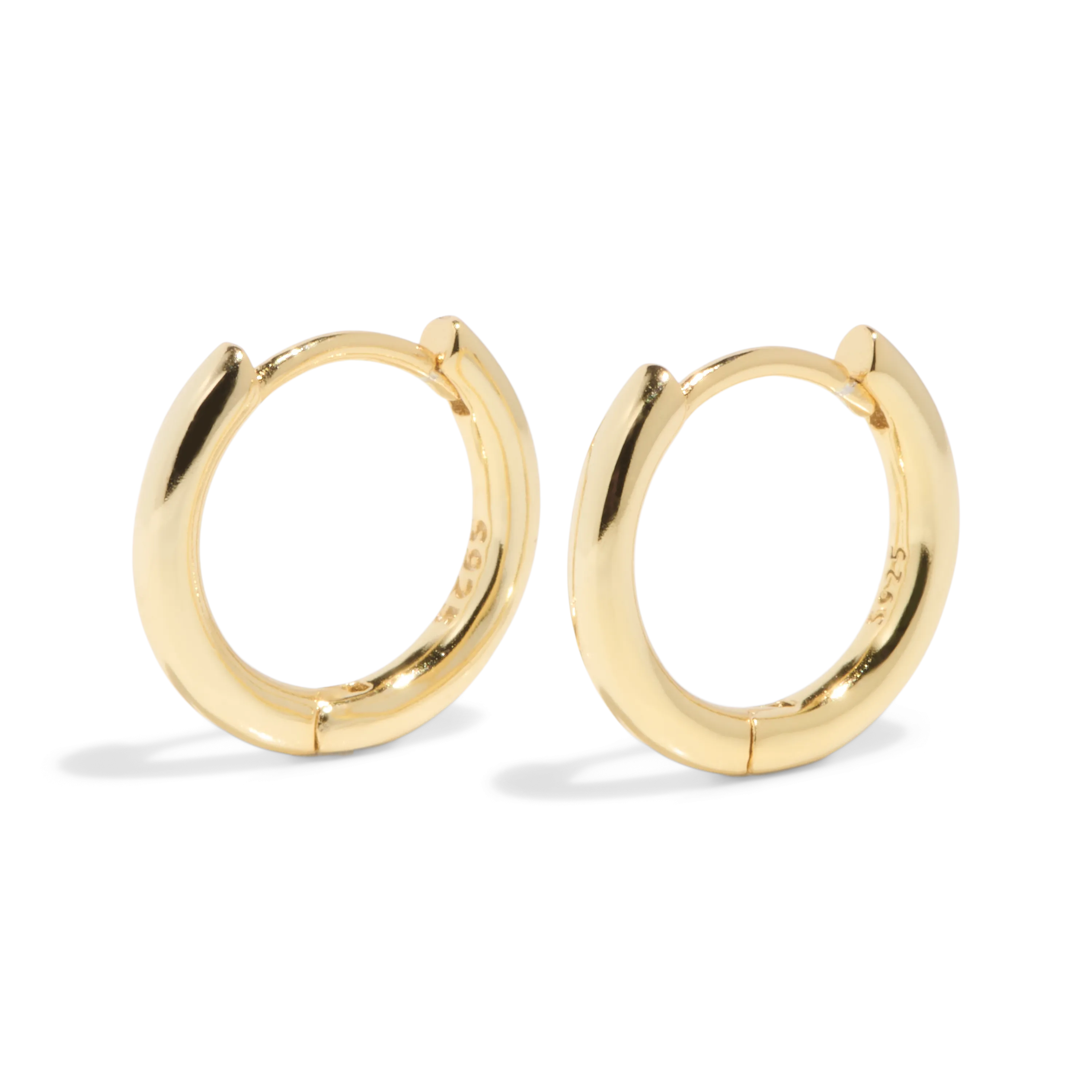 THE BASE HOOP MEDIUM - 18k gold vermeil