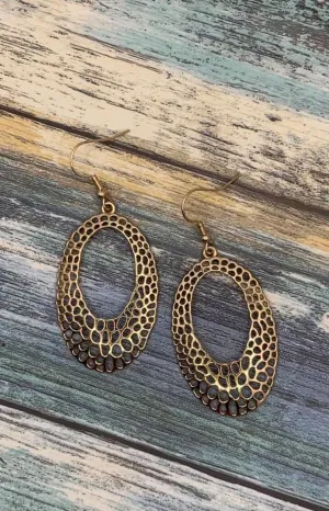 The HOLE Nine Yards Gold Paparazzi Earrings
