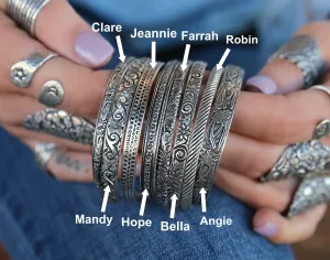 Thin Cuff Bracelet Sterling Silver Cuff