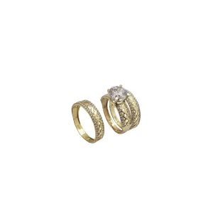 Three-Piece Set Engagement Rings (14K)