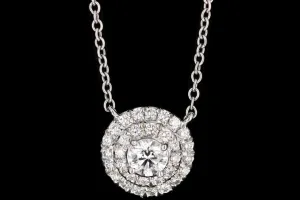 Tiffany & Co. Soleste Platinum Diamond Pendant Necklace