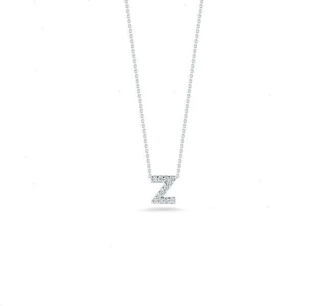 Tiny Treasures Diamond Love Letter "Z" in White Gold