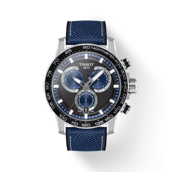 TISSOT SUPERSPORT CHRONO BLACK ON TEXTILE STRAP