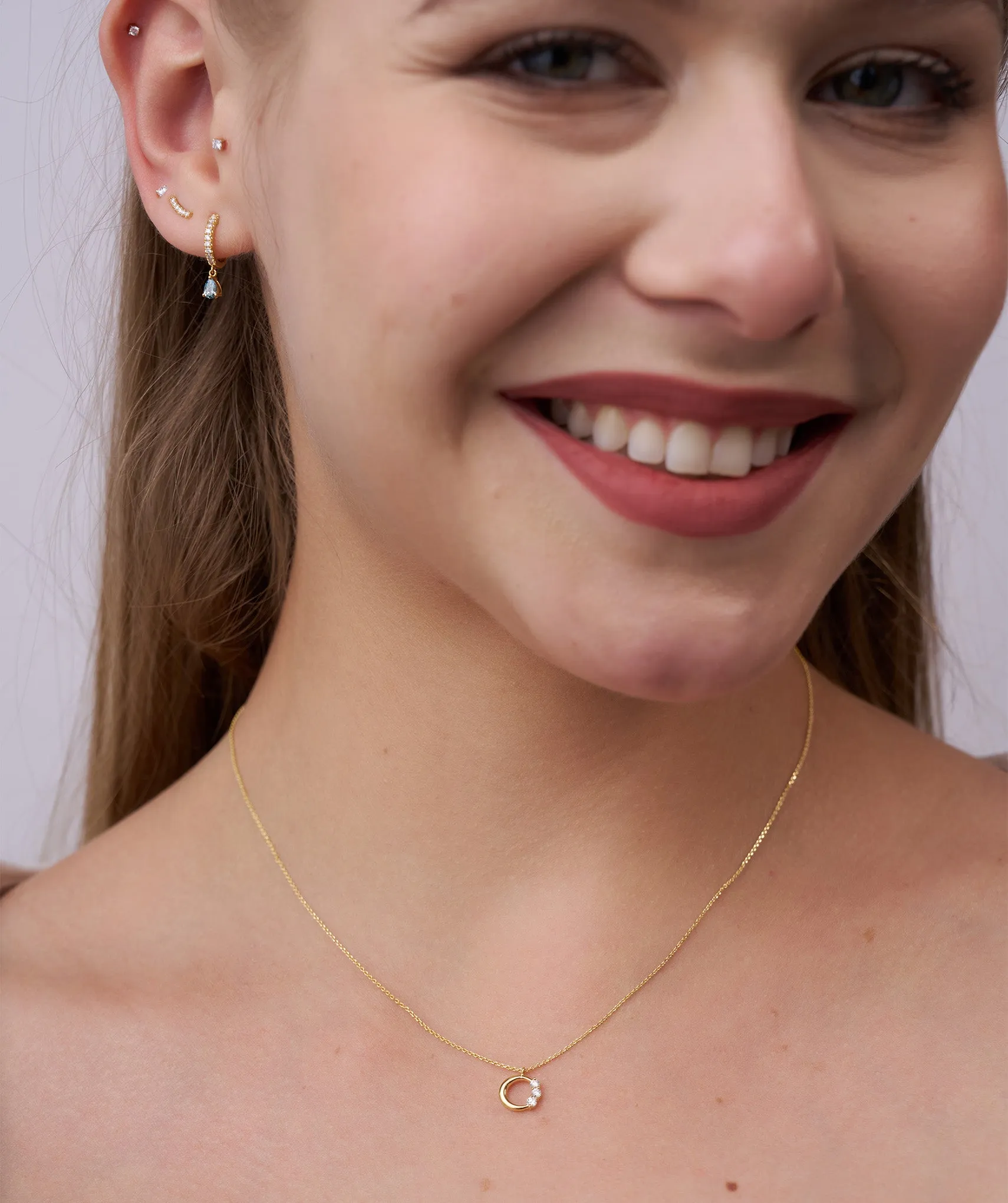 Trio Glow Radiant Orbit Diamond Necklace