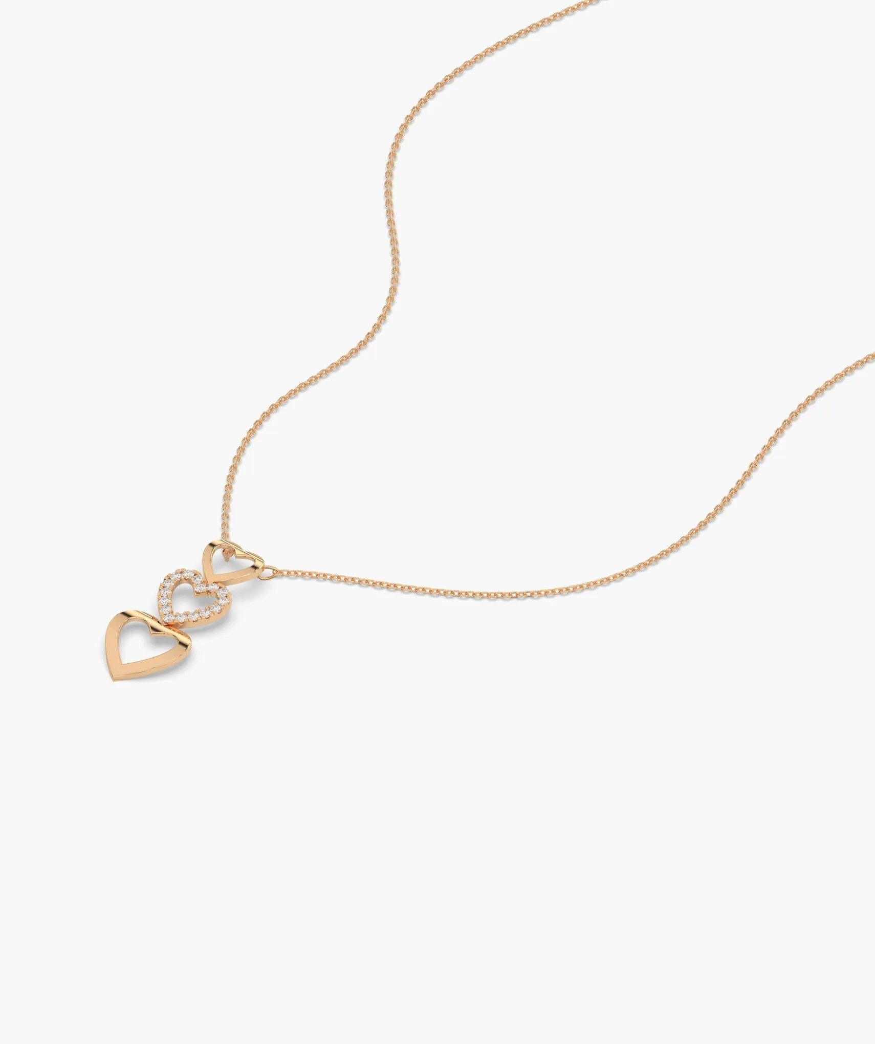 Triple Delight Heart Pendant