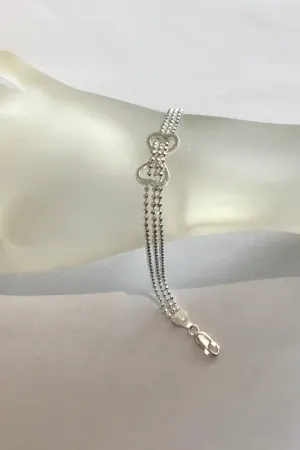 Triple Sterling Bracelet