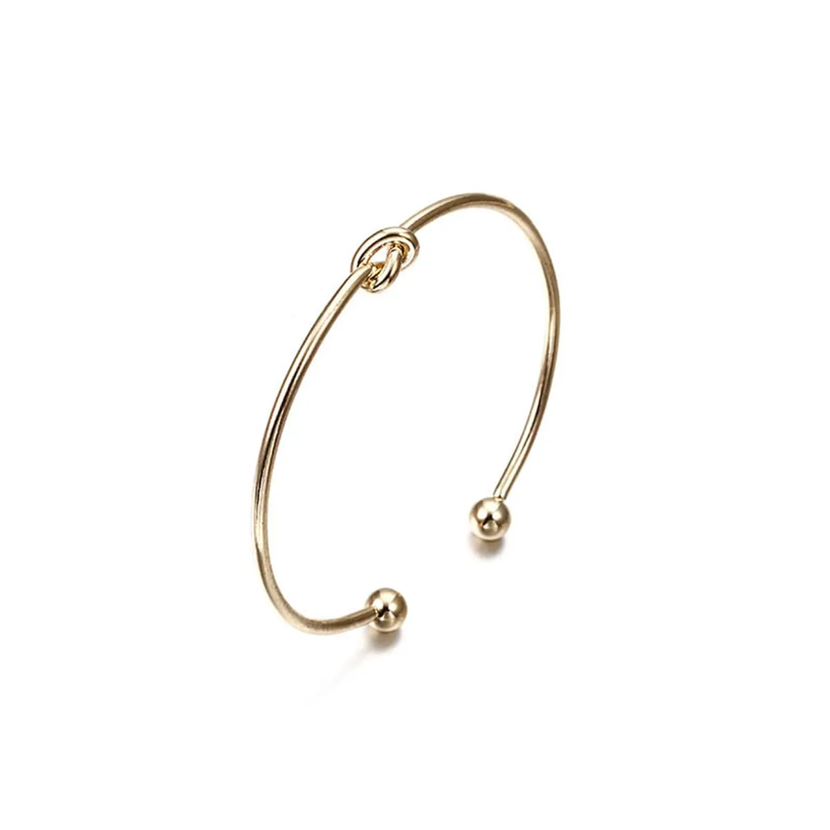 Two-Piece 18K Gold-Plated Arrow Cuff Bracelet Set