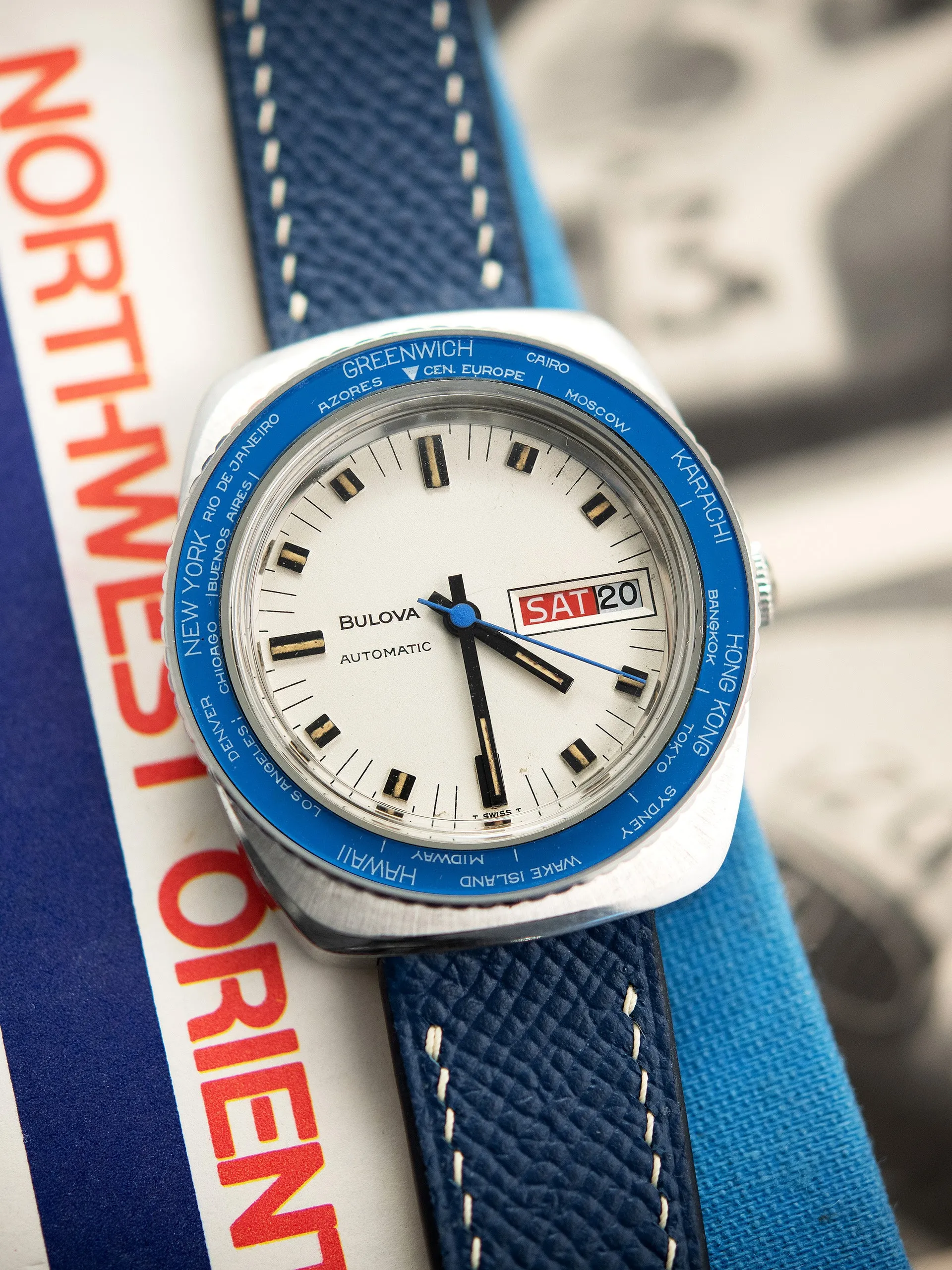 *Unpolished* 1969 Bulova SkyStar World Time (Ref. 761) White Dial