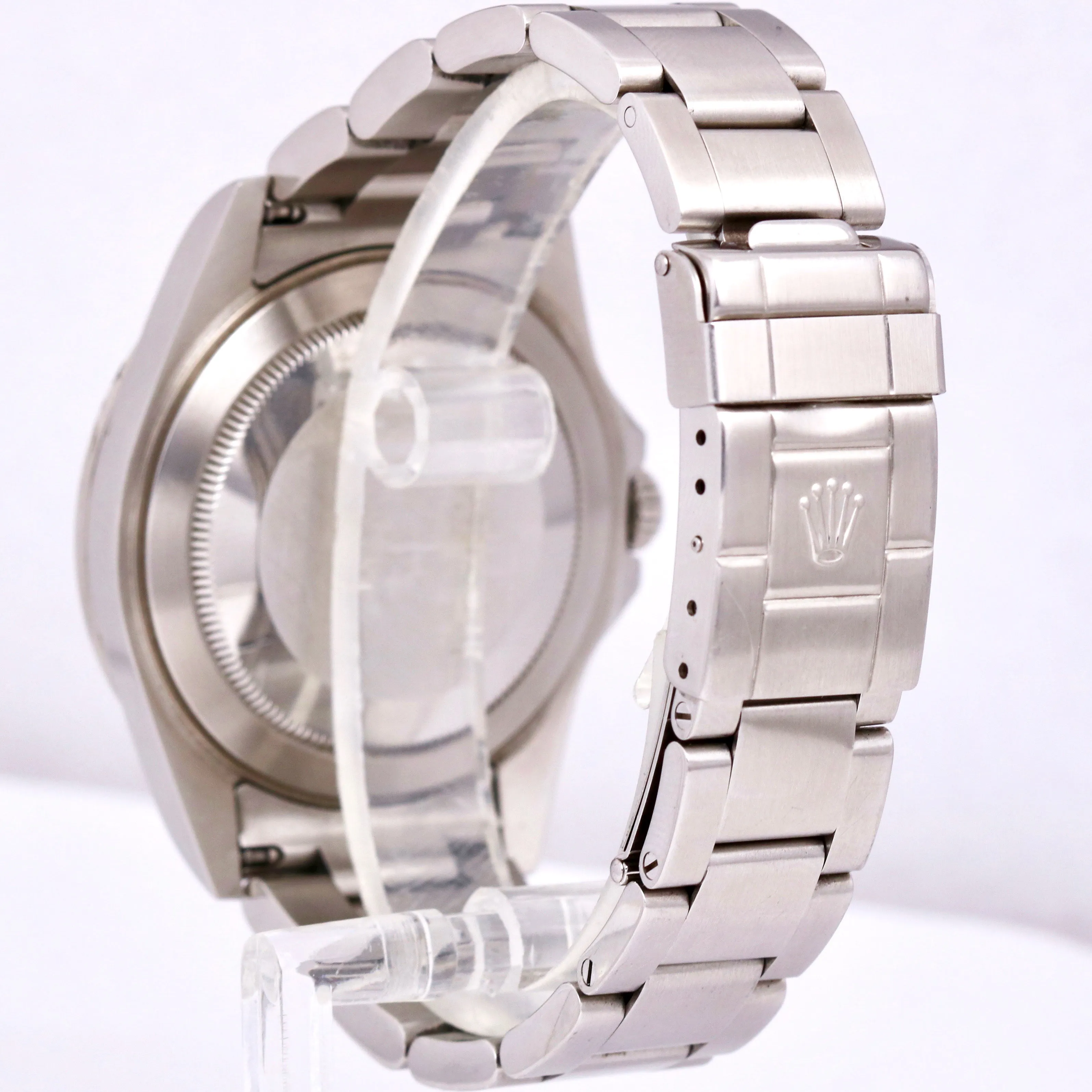 UNPOLISHED 2012 Rolex Explorer II 3186 MOVEMENT White Steel 16570 40mm Watch B P