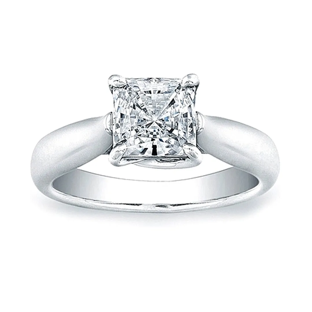 Vatche Solitaire Tapered X Prong Princess Cut Engagement Ring