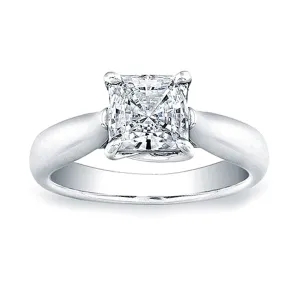 Vatche Solitaire Tapered X Prong Princess Cut Engagement Ring