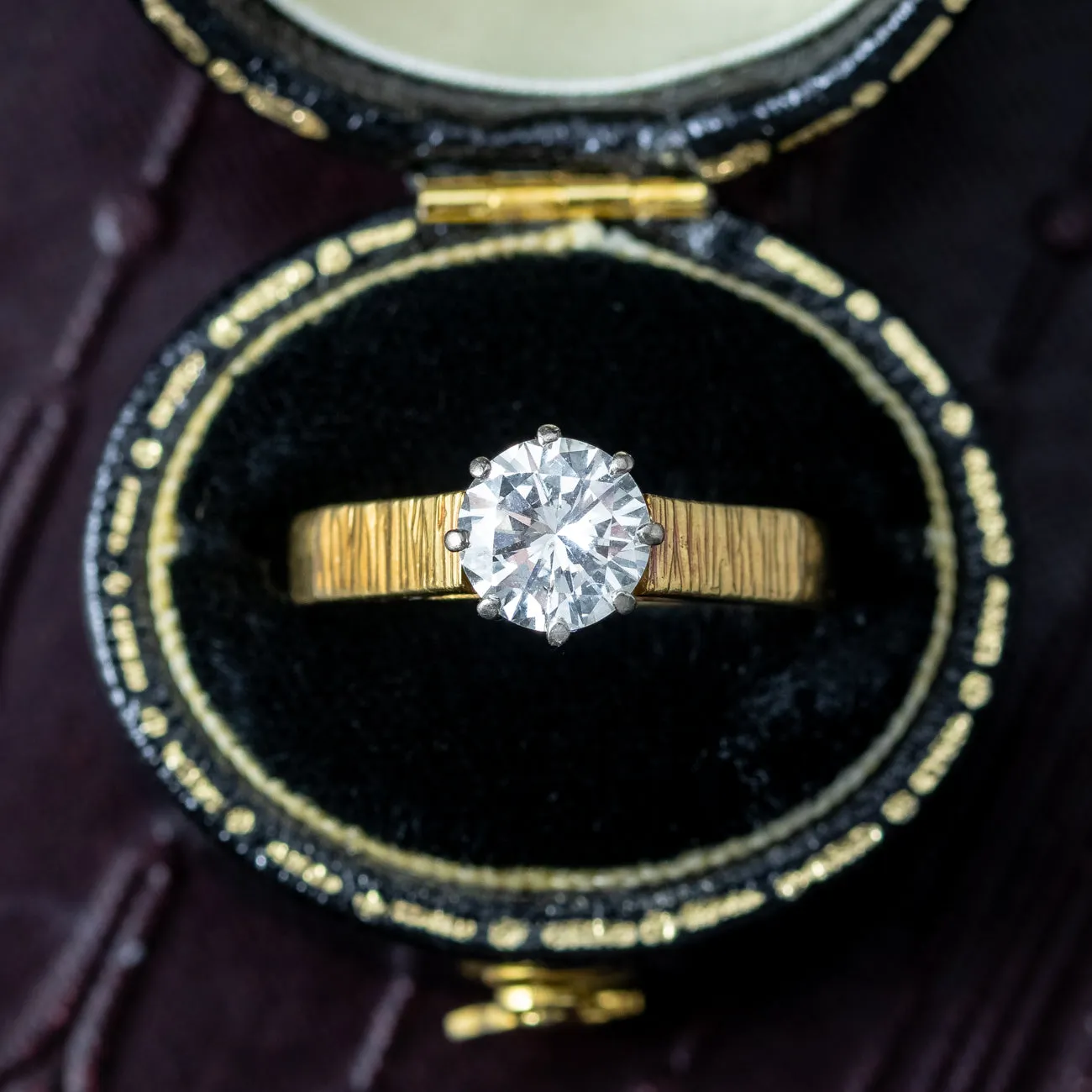 Vintage Diamond Solitaire Ring 1.3ct Solitaire