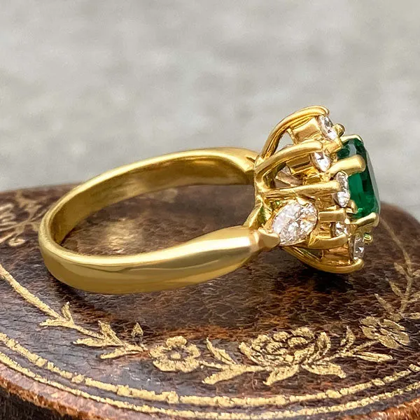 Vintage Emerald & Diamond Ring