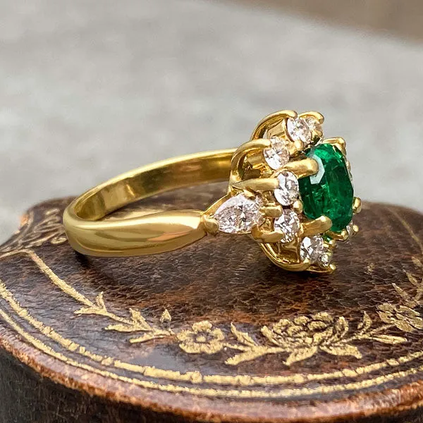 Vintage Emerald & Diamond Ring