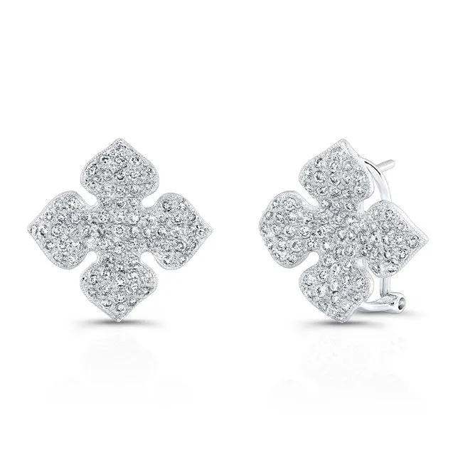 Vintage Style Diamond Earrings