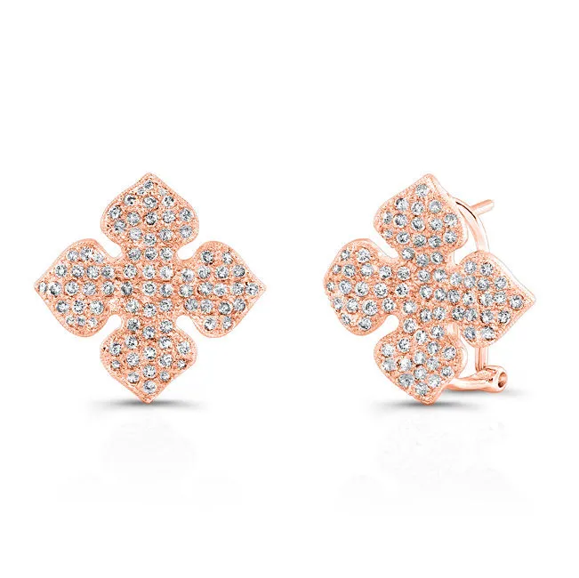 Vintage Style Diamond Earrings