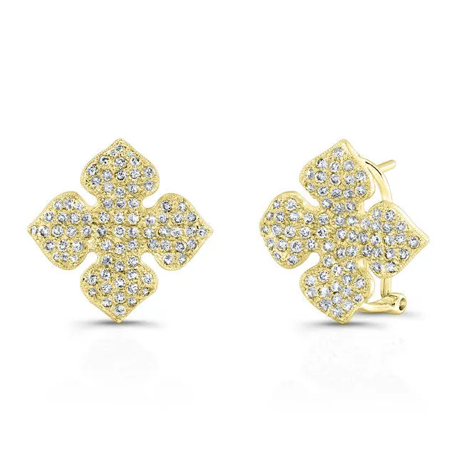 Vintage Style Diamond Earrings