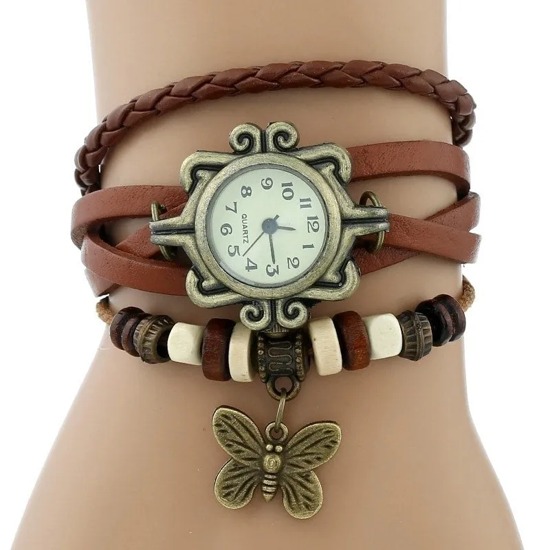 Vintage Watches With Butterfly Pendants