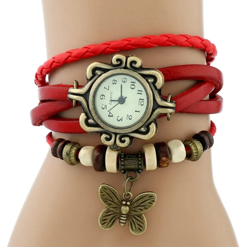 Vintage Watches With Butterfly Pendants