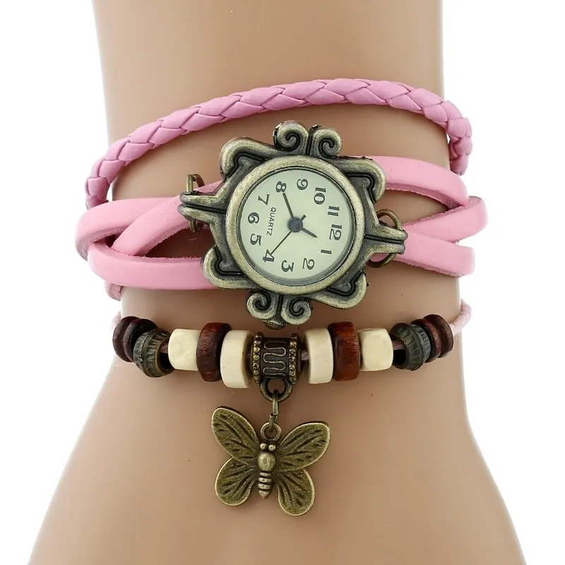 Vintage Watches With Butterfly Pendants