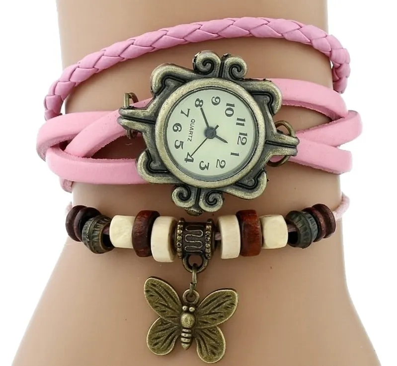 Vintage Watches With Butterfly Pendants
