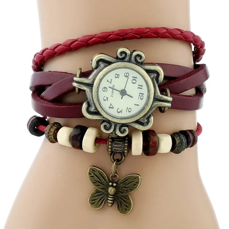 Vintage Watches With Butterfly Pendants
