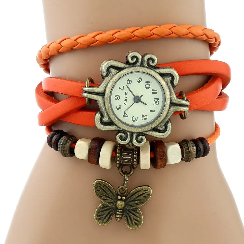 Vintage Watches With Butterfly Pendants