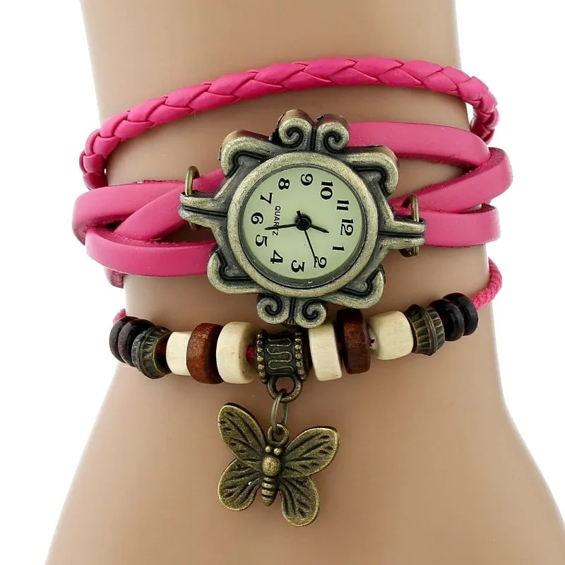 Vintage Watches With Butterfly Pendants