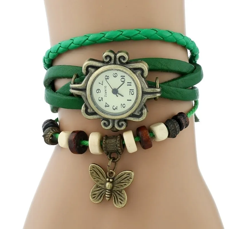 Vintage Watches With Butterfly Pendants