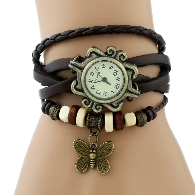 Vintage Watches With Butterfly Pendants