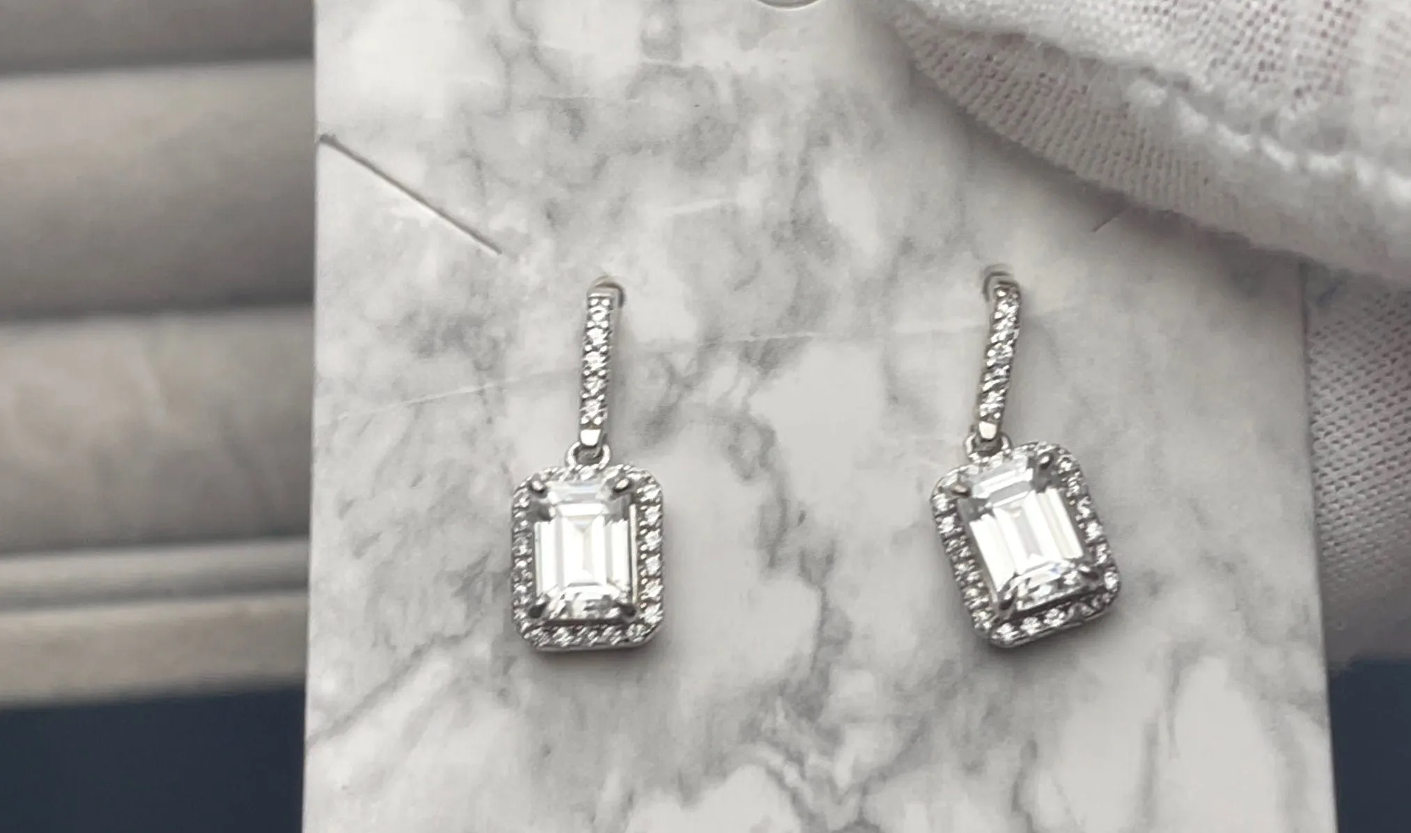 VVS1 Moissanite Diamond Earrings | Moissanite Diamond Earrings | Womens Emerald Earrings | Earrings | Moissanite Earrings | Emerald Earrings